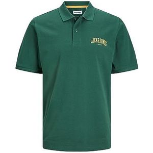 JACK & JONES Jjejosh Polo Ss Sn shirt met lange mouwen voor heren, Dunkelgrün, M