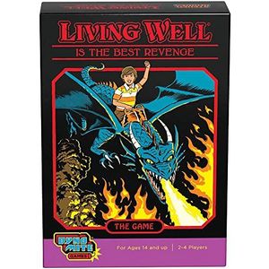 Cryptozoic - Living Well Is The Best Revenge - Steven Rhodes Games Vol. 2 - Kaart- en dobbelspel - Met retro illustraties van Steven Rhodes - Leeftijd 14+ Jaar - 2-4 Spelers - Engels