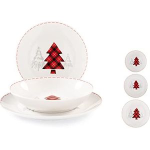 Home Forest Coupe Tafelservies, 18 stuks, porselein