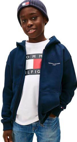 TOMMY HILFIGER Sweatvest  navy / rood / wit