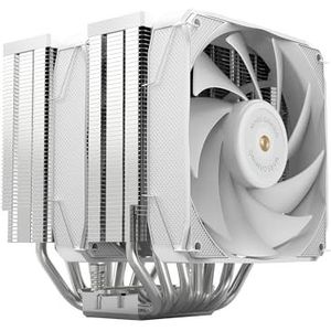 Mars Gaming MCPU-XU9, CPU Koeler Dubbele Toren, TDP 400W, 2x Hybride Bladen Ventilatoren en Hypergebalanceerde Koper FDB Lager, 9 Heatpipes BPH ULTRA Technologie, Universele Multisocket, Wit