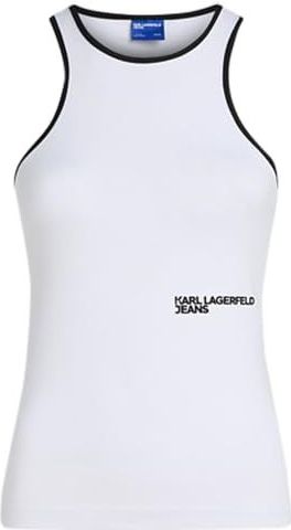 Karl Lagerfeld - Milano Racer - Mouwloos T-shirt - Wit
