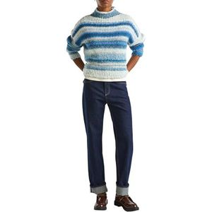 United Colors of Benetton Pullover met rolkraag M/L, Blauw, L