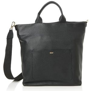 ABRO Shopper Raquel Big, unisex tas voor volwassenen, zwart/goud, Zwart/Goud