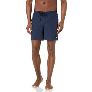 Quiksilver Mannen Solid Elastische Taille Volley Boardshort Zwembroek Board Shorts, marine Blazer, S