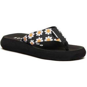 Rocket Dog Spotlight Flip Flop voor dames, Zwart Bloemetje, 37 EU