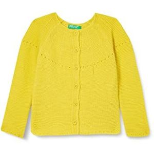 United Colors of Benetton Coreana tricot M/L 1076G5006 gebreide trui Cardigan, Lime 159, XX, meisjes