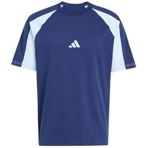 adidas - Seasonal Essentials - T-shirt - Blauw - Colorblock