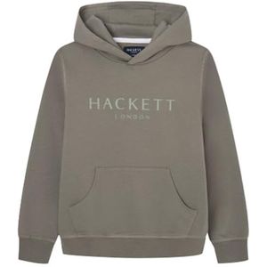 Hackett London Heren Hackett Hoody Sweatshirt, bruin (kaki), 9 Jahre