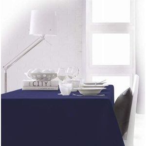 Stoffen tafelkleed, rond, ca. 180 cm blauw