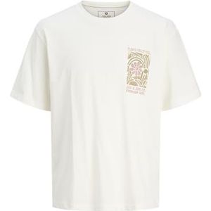 Jack & Jones - T-shirt - Cloud Dancer - 100% Katoen - Oversized Model