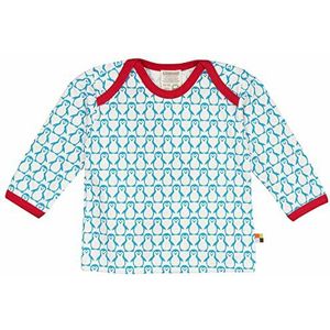 loud + proud Uniseks babyshirt met wollen sweatshirt, turquoise (Aqua Aq), 62/68 cm