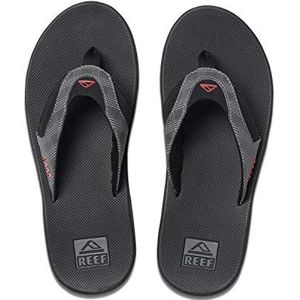 Reef FANNING Teenslippers voor heren, Grijs Grijs Plaid Bla Gpc, 35 EU