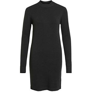 Object Objthess L/S Knit Dress Noos Jurk voor dames, zwart, L