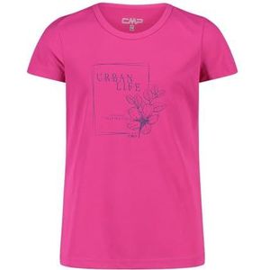 CMP Uniseks T-shirt voor kinderen en jongens, Fuchsia, 176