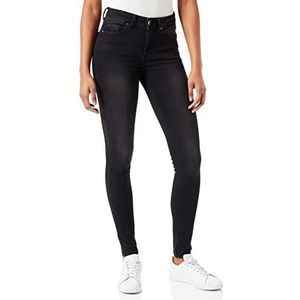 ONLY ONLBlush Life Mid Skinny Fit Jeans voor dames, Black Denim 1, (M) W x 30L