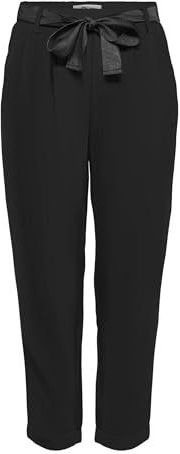 ONLRITA Loose Check LYREX Belt Pant TLR, Zwart/Detail: effen (W. Black Lurex Belt), 32 NL/S/L