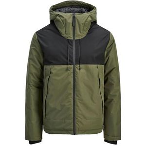 JACK & JONES Heren Jcounion Light Padded Blocking Jacket, Grape Leaf, L, grape leaf, L