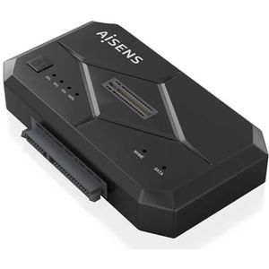 Aisens - Asds-m2sata04b - Dockingstation - USB 3.0 - Ondersteunt 2,5 en 3,5 SATA en M.2 NVMe