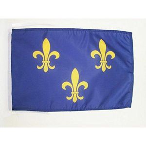 Frans-Amerikanen van Midwest Vlag 45x30 cm koorden - Frans-Amerikanen KLEINE vlaggen 30 x 45 cm - Banier 18x12 in Hoge kwaliteit - AZ FLAG