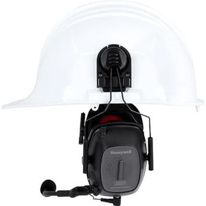 Honeywell Sync Wireless Electo 1035342 BlueTooth oorkap met Hearthrough-functie met FM-radio, Hard Hat versie, SNR 33, Zwart, Eén maat