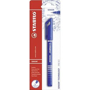 Fineliner met meeverende schrijfpunt - STABILO SENSOR F - fijn - los exemplaar - blauw