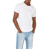 Tommy Jeans Heren Original Jersey T-shirt met korte mouwen, klassiek wit, XL