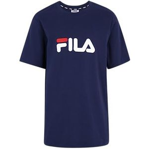 FILA Solberg Classic Logo T-shirt voor kinderen, uniseks, medieval blue, 158/164 cm