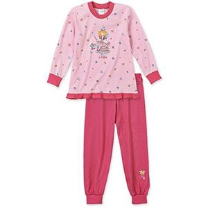 Schiesser meisjes pak lang tweedelige pyjama, rood (roos 506), 104 cm
