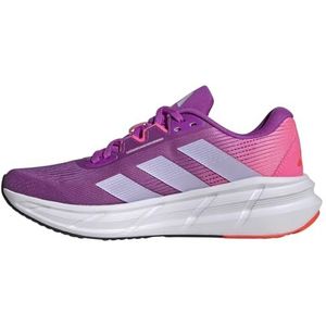 adidas Questar 3 Hardloopschoenen voor dames, niet-voetbalschoenen, laag, Purple Burst Paars Tint Lucid Roze, 42 EU