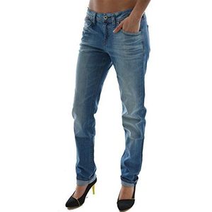 edc by ESPRIT Boyfriend Jeans voor dames, slim boyfriend, blauw (C Reg Stone 945)., 27W x 32L