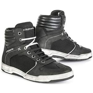 STYLMARTIN Motorschoenen ATOM Sneaker Mesh zwart met enkelbeschermers maat 44