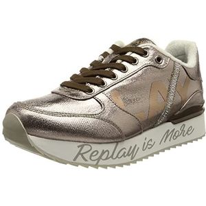 Replay Penny Shiny Sneakers voor dames, 012BROWN, 35 EU