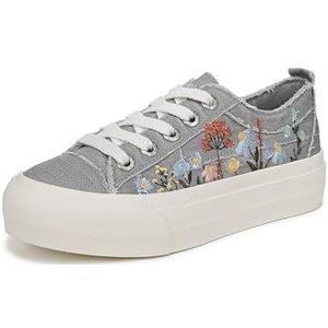 Blowfish Malibu Dames Sadie-Sun Lace Up Trainer, Grijs, 37 EU