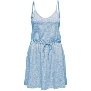 ONLY Onlmay Life Singlet Dres JRS Noos zomerjurk voor dames, Clear Sky/Aop: mia Ditsy, S