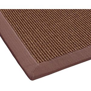 BODENMEISTER Sisal-tapijt, modern, hoogwaardige rand, platweefsel, verschillende kleuren en maten, variant: oranje terra, 160x230