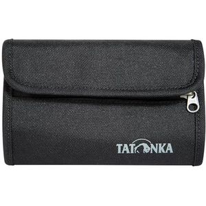 Tatonka Portemonnee ID Wallet RFID B - klittenbandsluiting portemonnee met 3 creditcardvakken, 2 kijkvensters, bankbiljettenvak en ritsvak voor munten - 14,5 x 9,5 x 1 cm - RFID-blokker, zwart, 14,5 x