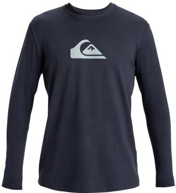 Quiksilver - Alledaagse Surf - Rashguard - Zwart - Lange Mouwen - UPF 50