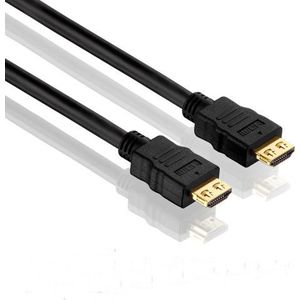 PureLink PI1000-005 High Speed HDMI aansluitkabel (4K UltraHD (2160p), Ethernet), HDMI-A stekker naar HDMI-A-stekker, gecertificeerd, 0,50 m, zwarte kabel