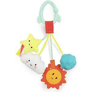 B. toys Bijtring met rammelaar, ster en wolk knuffeldier, motoriekspeelgoed voor meisjes en jongens, babyspeelgoed vanaf 3 maanden