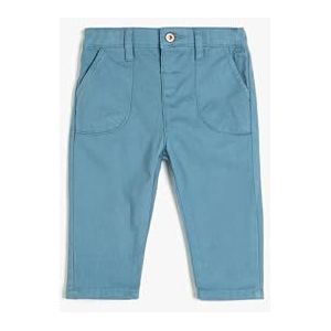 Koton Babyboy Broek Pocket Detail Cotton Pants, blauw (624), 6-9 Monate
