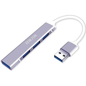 USB-hub, 4-in-1 USB-naar-USB-adapter met 1 USB 3.0 & 3 USB 2.0, USB-hub dongle voor MacBook Pro/Air, laptop, iMac, iPad, Galaxy, toetsenbord, muis enz