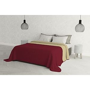 Italian Bed Linen B-Q-EL-2P-04-bord/crème zomerdekbed elegant, bordeaux/crème, tweepersoonsbed