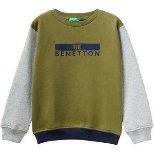 United Colors of Benetton Sweatshirt met capuchon voor kinderen en jongens, Color Block 901, 160