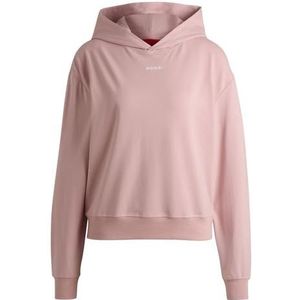 HUGO Dames Shuffle_Hoodie LOUNGEW_Sweatshirt, Licht/Pastel Roze, 3XL