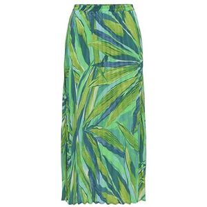 ONLY Onlalma Life Poly Plissérok Aop, kiwi, 44 vrouwen, Kiwi, 42
