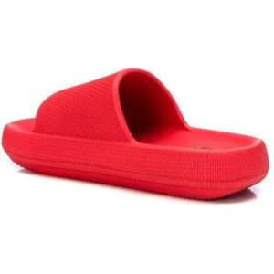 XTI 44489, platte sandalen voor dames, Rood, 41 EU