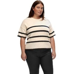 SELECTED FEMME T-shirt voor dames, Berch/Stripes: dark saffier, M