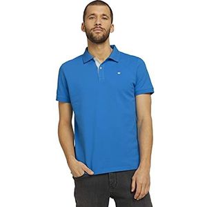 TOM TAILOR Mannen Basic poloshirt 1016502, 26178 - Bright Ibiza Blue, XS