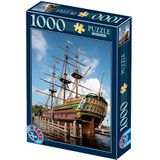 Unbekannt 70630-FP04 D-Toys Puzzel 1000 stuks Nederland Amsterdamse haven, veelkleurig